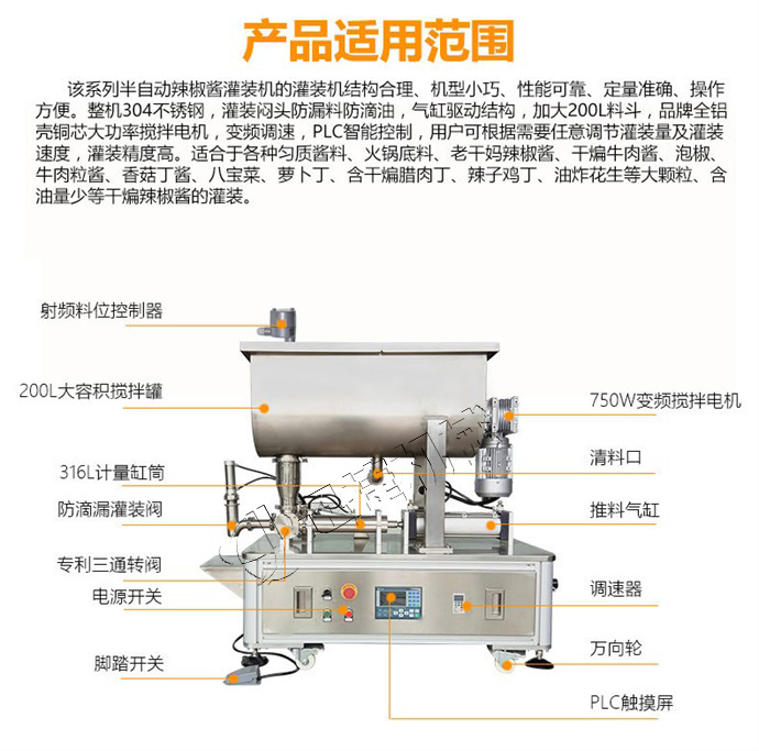 半自動食用油灌裝機